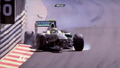 Rosberg Crash in Monaco Practice 2011