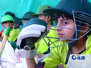 Junior cricketers practice session at Model Town Greens Academy Lahore