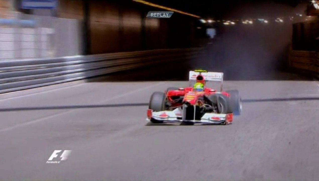 Massa Crash in Monaco 2011