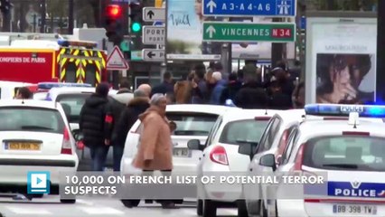 10,000 on French list of potential terror suspects