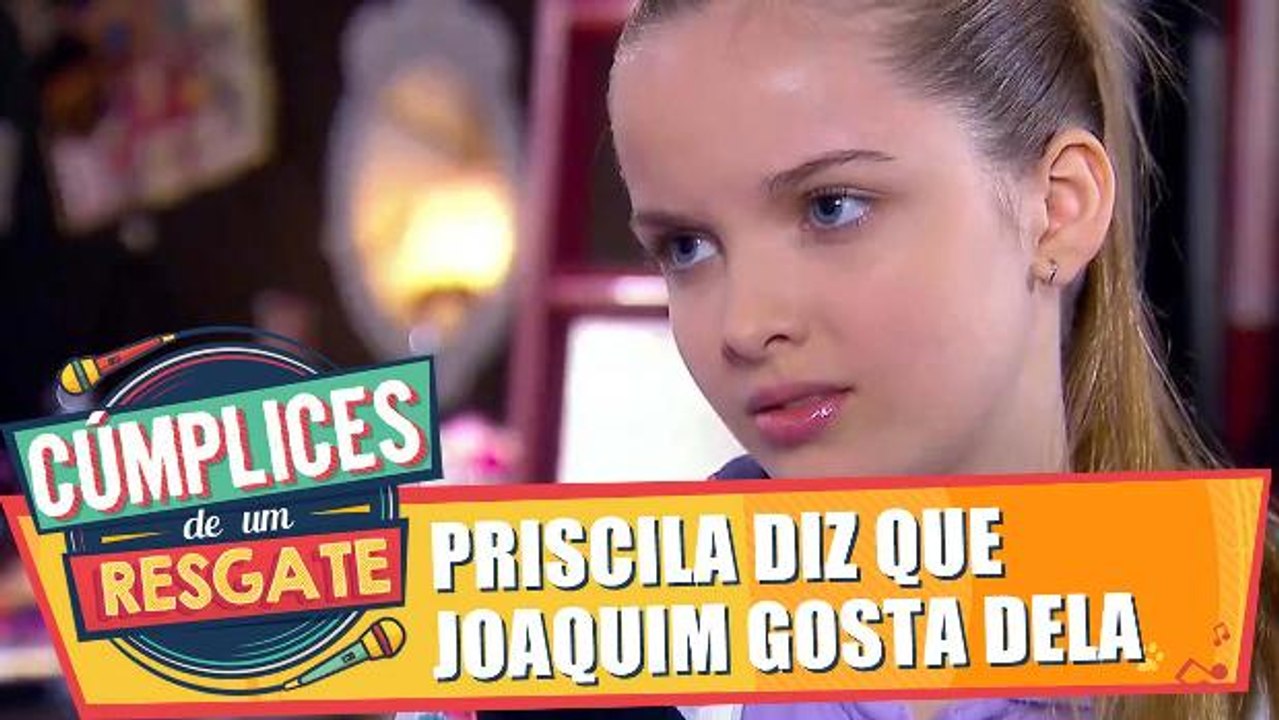 Priscila diz que Joaquim gosta dela; Manu entristece