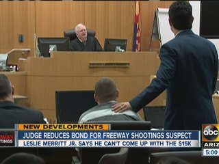 Judge reduces bond for freeway shootings suspect