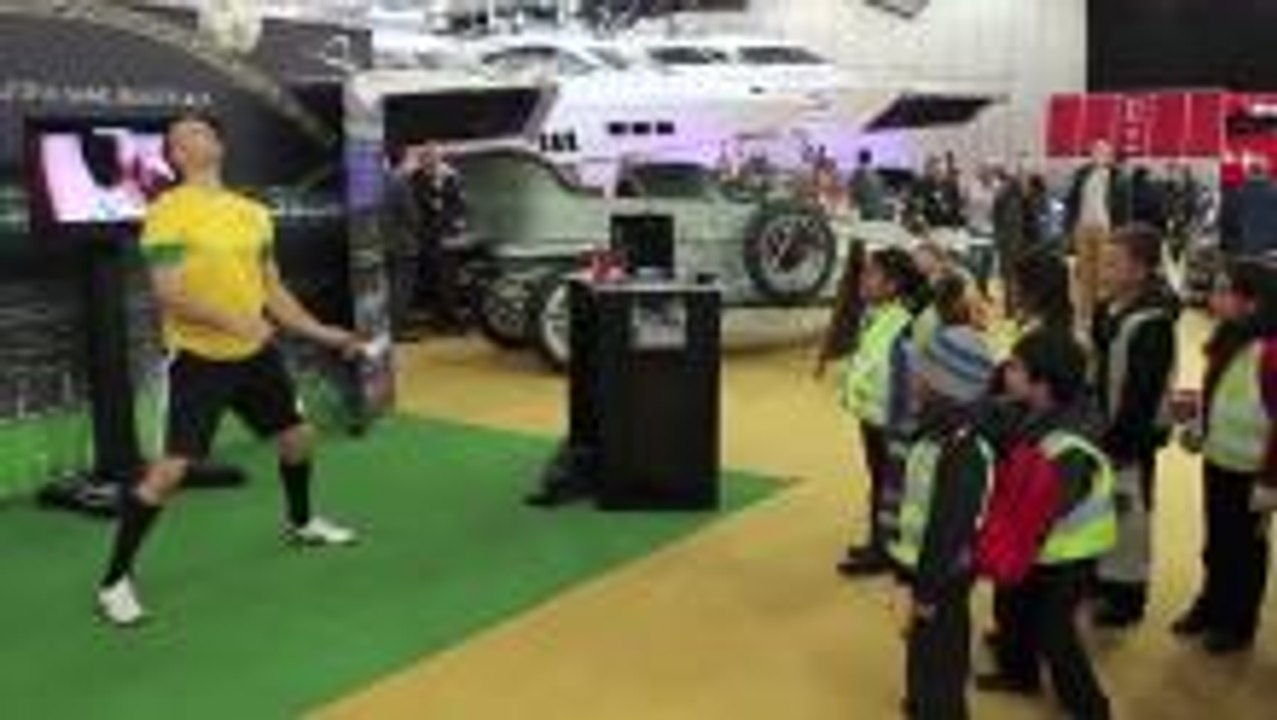 Football Skills at London Boat Show 2013