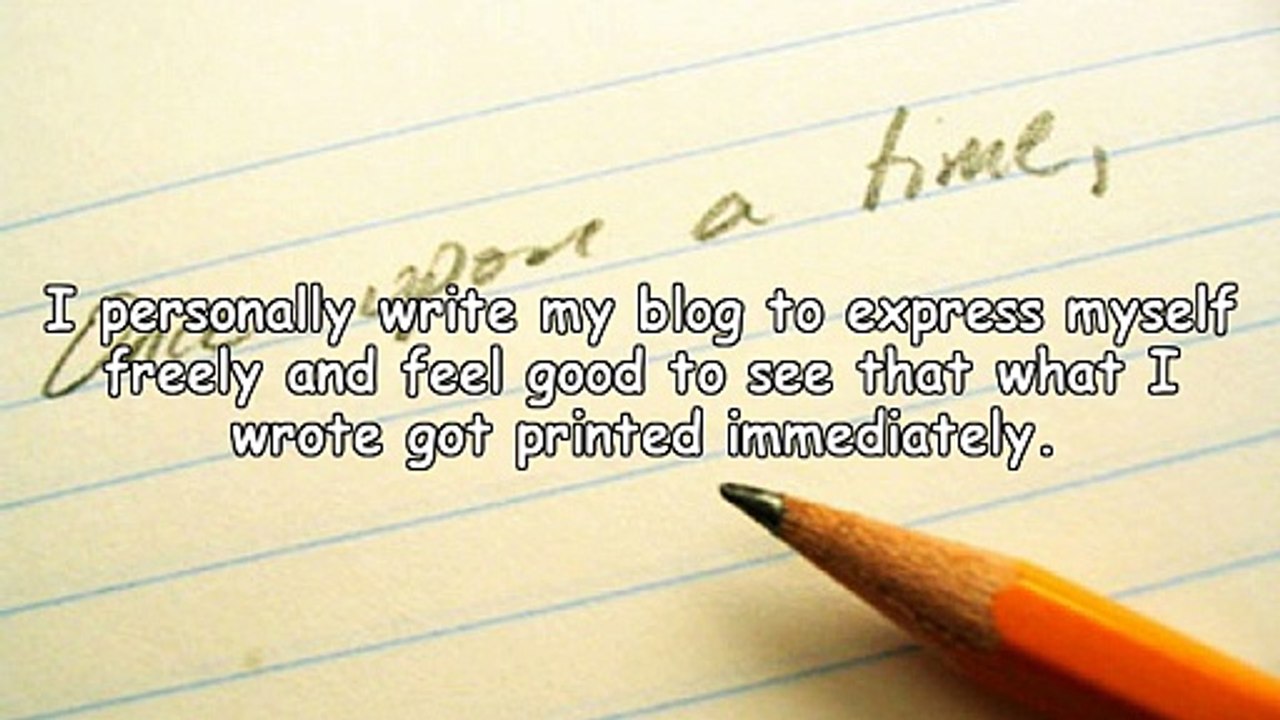 Blogs-Why Do People Blog?