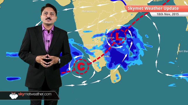[HINDI] Weather Forecast for November 18, 2015: Rainfall in Chennai likely to reduce soon