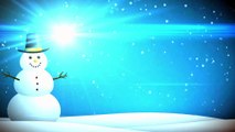 Snowman Winter Snow Christmas Logo Reveal