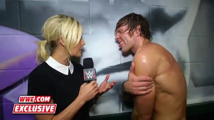 Dean Ambrose uses complexi magery to explain his win Raw Fallout Nov 9 2015