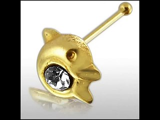 Gold Nose Pin Body Jewelry | Diamond Nose Stud
