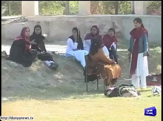 Multan- Girls' fight during Football match .