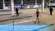 Quarts de finale, tir progressif, Sport Boules, Euro Féminin, Saluzzo 2015