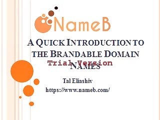 Best Brandable and Cool Domain Names by Nameb.com