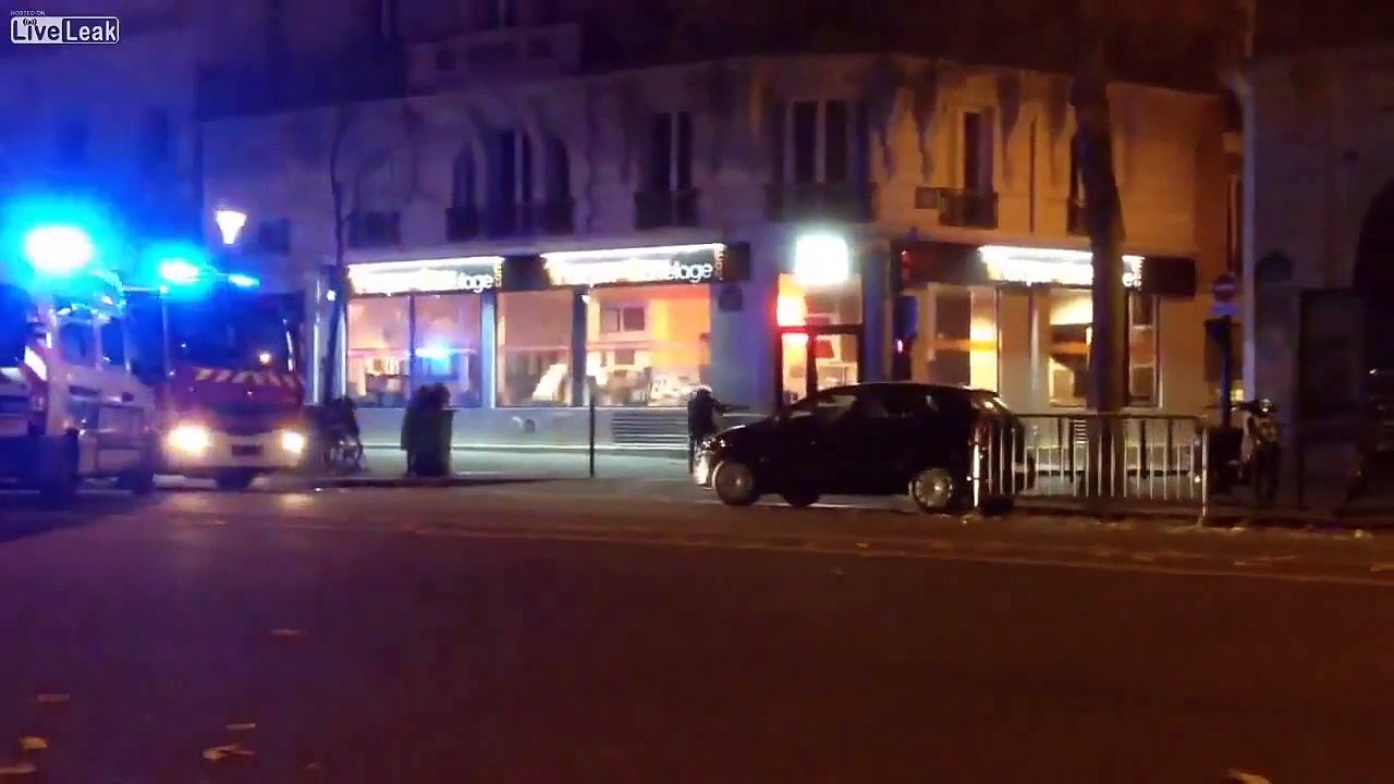 Bataclan-Shootout Between Police _ Terrorists Outside Bataclan, Paris