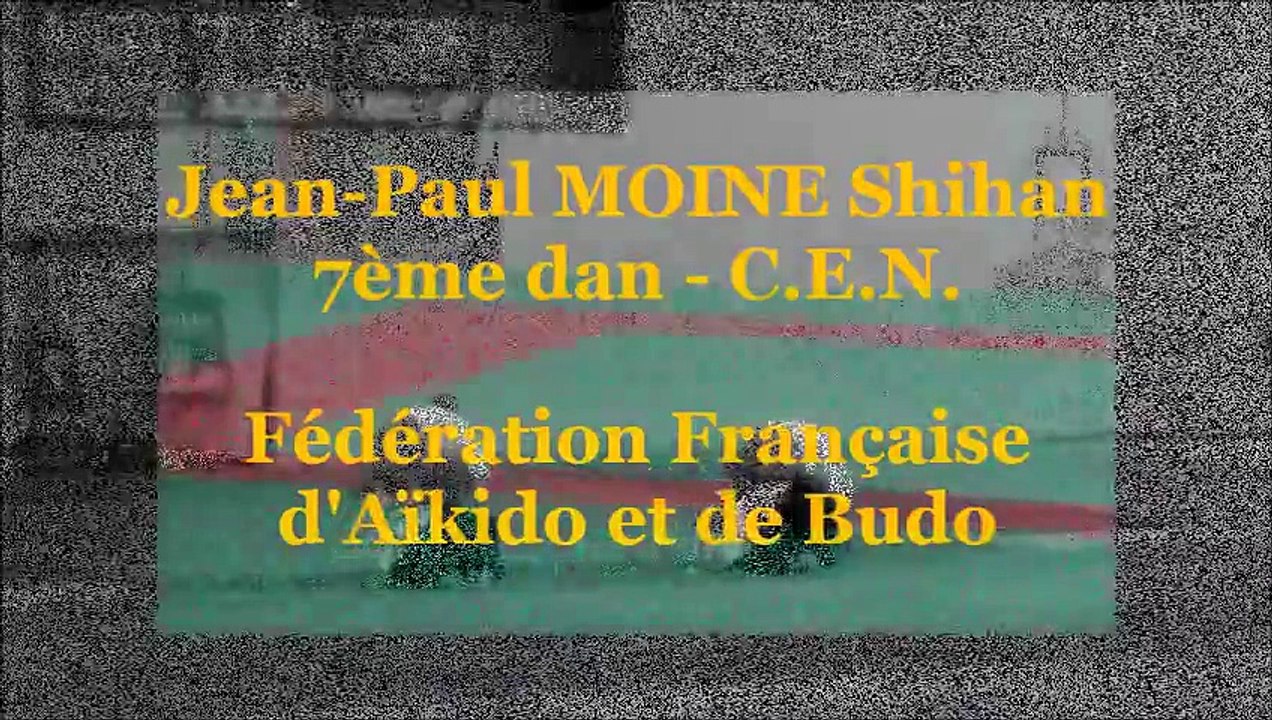 Démonstration par Jean-Paul MOINE au 37ème stage d'Aïkido de Lesneven (Bretagne)