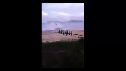 Aircraft Crashes Just After Take-off into the sea