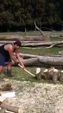 Couper du bois en mode Guerrier !!!