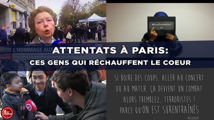 Attentats à Paris: Des anonymes qui réchauffent le coeur