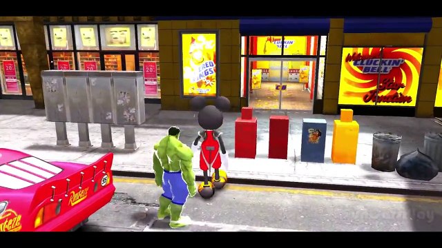 Old Macdonald Had a Farm HULK Mickey Mouse Disney Cars Pixar Lightning Flash McQueen Songs