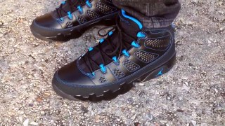 HD Review Discount Authentic Air Jordan 9 ix retro black bottom photo blue Sneakers