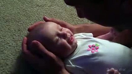 Man sings to his baby daughter You are so beautiful