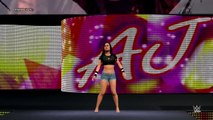 (60fps) AJ Lee vs. Naomi Sexy WWE2K15 barefoot Match