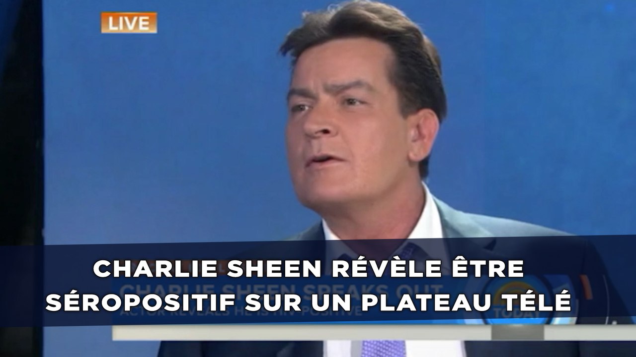 Charlie Sheen révèle être séropositif sur un plateau télé