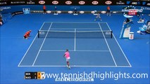 Rafael Nadal AMAZING POINT vs Tomas Berdych Australian Open 2015 QuarterFinals Highlights