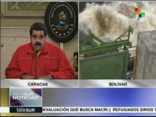 Maduro ordena el llenado de la represa Manuel Piar en Bolívar
