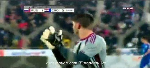 SUPER GOAL Fedor Smolov Russia 1-0 Croatia - 17/11/2015