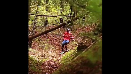 Pas de neige?! Pas de souci pour le skieur Simone Filippini.