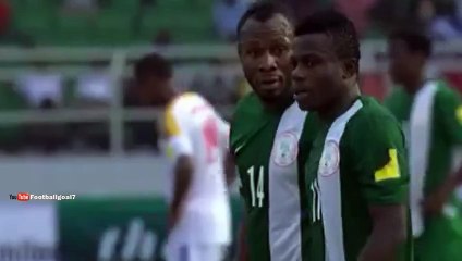 Moses Simon Free Kick Goal - Nigeria 1-0 Swaziland 2015