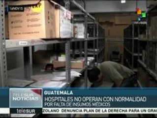 Guatemala: médicos emplazan al gobierno para que abastezca insumos
