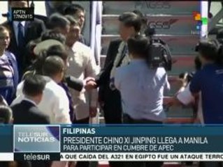 Presidente chino llega a Filipinas para foro APEC