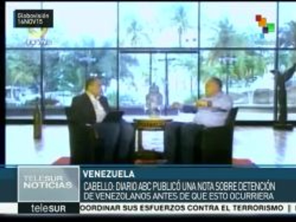 Cabello denuncia irregularidades de la DEA en detención de venezolanos