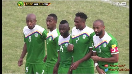 Mubarak Wakaso Free Kick Goal - Ghana 1-0 Comoros (World Cup Qualification 2015)