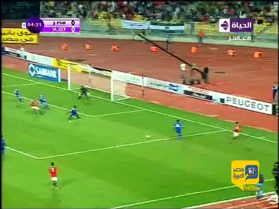 هدف مصر الاول في تشاد ، محمد النني