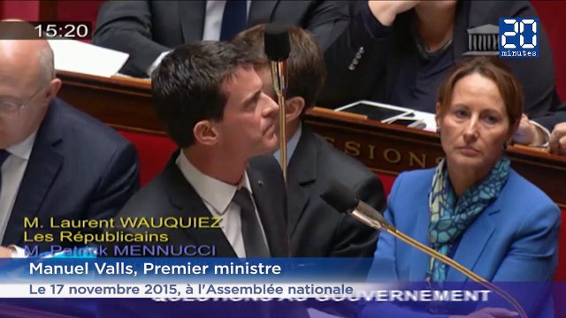 Manuel Valls hué à l'Assemblée nationale