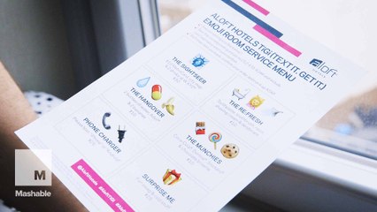 Emoji room service is way cooler than calling the front desk