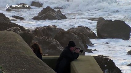 Storm Barney hits Dorset, UK