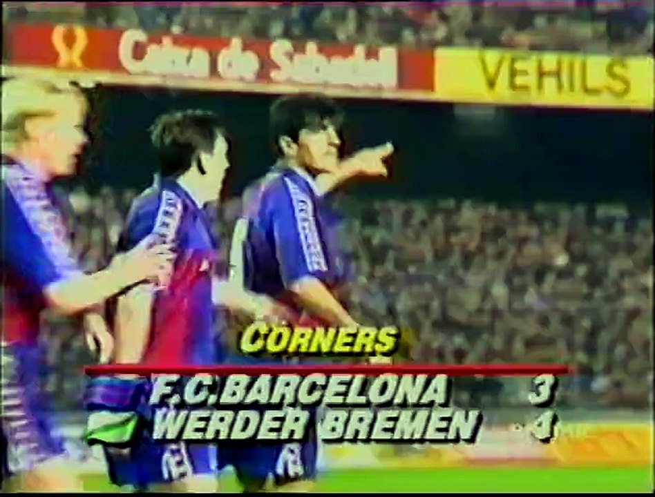 FC Barcelona 'Dream Team' - Werder Bremen - UEFA Supercup 1991/92, 2nd leg