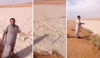 Bizarre Sand River In Saudi Arabian Desert