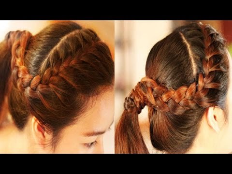 Heatless Back to School Hairstyle-Jennifer Morrison Inspired Side French Braided Hair tutorial