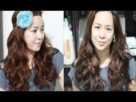 No Heat Victorias Secret Inspired Loose Tousled Waves-Heatless Voluminous Messy Bedhead Waves