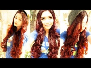 No Heat Curls For Beanies And The Red Shade On My Hair