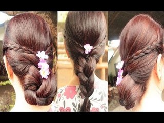 Quick Braided Hairstyle to an Easy Elegant Formal Updo Final 2013
