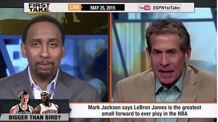 ESPN First Take Lebron James vs Larry Bird Whos The Greatest Small Forward to Ever Play in