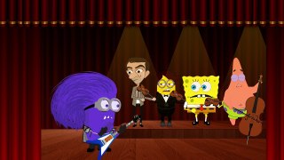 Mr Bean And Minions And Spongebob Squarepants ~ Happy Birthday Song [HD]