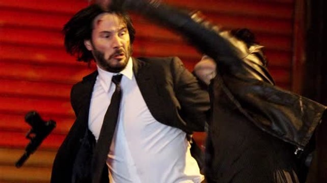 Keanu Reeves Shoots Bad Guys While Filming 'John Wick 2'