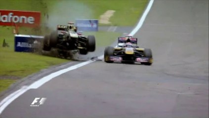 Heidfeld and Buemi Crash in Germany 2011