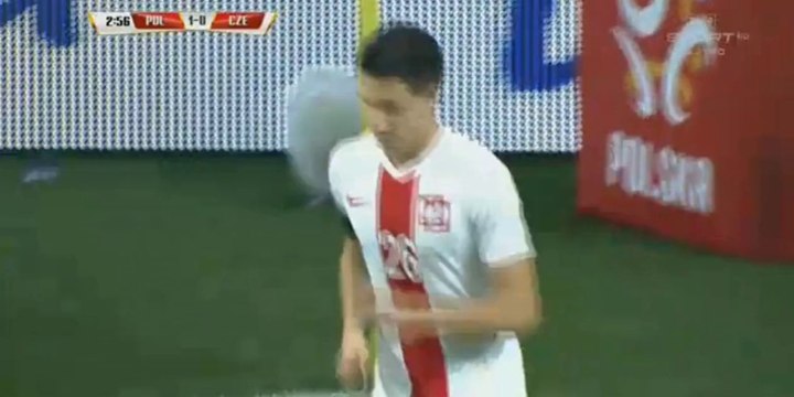 Arkadiusz Milik Goal | Poland 1-0 Czech Republic (17.11.2015) Friendly match