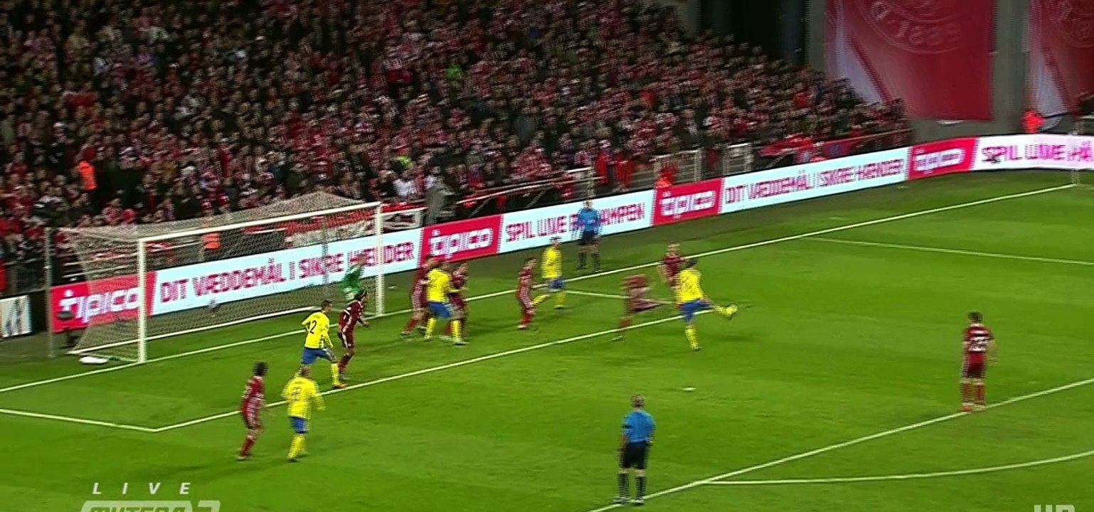 Zlatan Ibrahimović Goal - Denmark 0 - 1 Sweden - Euro - Qualification - 17/11/2015
